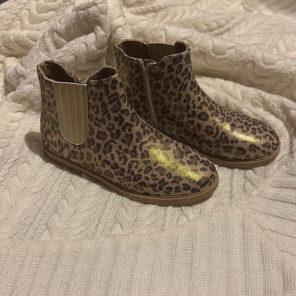 Tucker + Tate Leopard Print Kids Boots Size 3